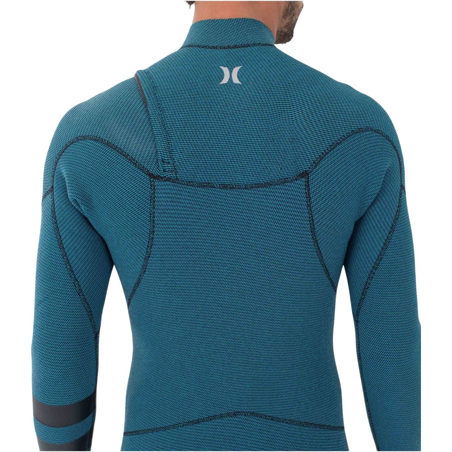 Hurley 4/3mm Chest Zip Black 2026 Plus Våddragt Til Mænd MFS0012403 - / Sky / Blue